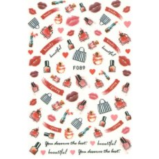 Samolepky na zdobenie nechtov XL - Beauty F089