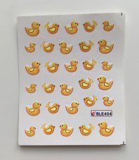 Vodolepky na zdobenie nechtov - Žltá Kuriatka BLE404