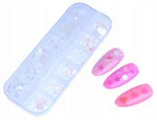 SADA OZDOBY NA NEHTY SRDÍČKA HVĚZDIČKY TEČKY