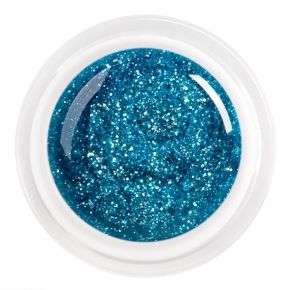 UV/LED gel na nehty N23 - Glitter tyrkys 5ml