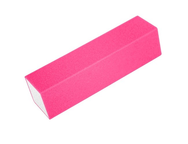 Brusný blok na nehty - Neonově růžový