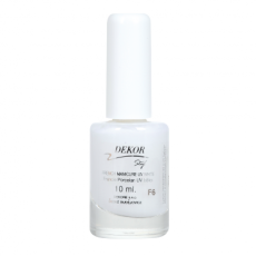 Dekor lak nehty FRENCH MANICURE – F6 Porcelán – Bílý 10 ml