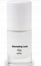 Lak na pečiatkovanie - white 6ml