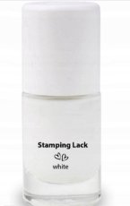 Lak na pečiatkovanie - white 6ml