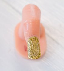 UV/LED gel na nechty barevný Glitter G57 - Zlatý 5 ml