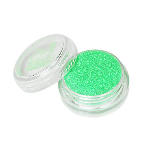 Glitrový prach na zdobenie nechtov Arielle - zelený