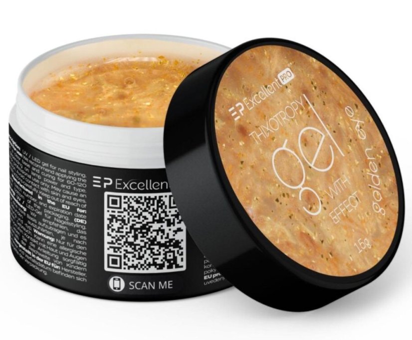Excellent PRO tixotropný gél na nechty s efektom GOLDEN EYE,15g