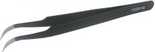 Pinzeta zakrivená antistatická 120x9 mm