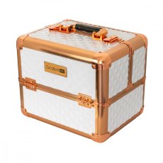 Kozmetický kufrík XL -  White - Rose Gold