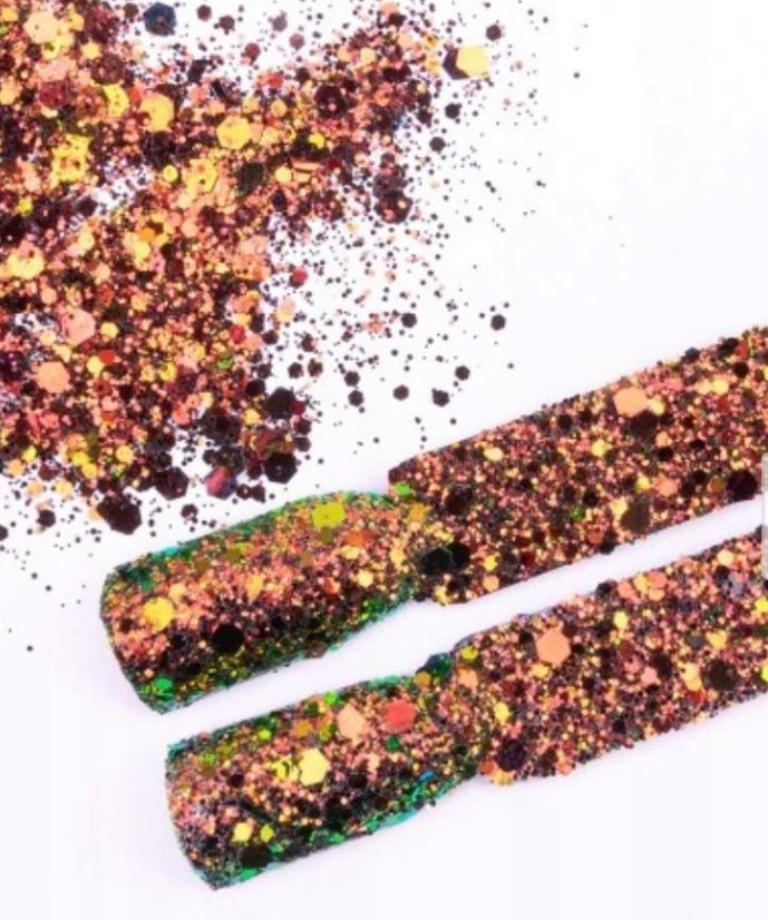 Zdobenie nechtov Glitter Bomb Effect 3