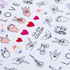 Samolepky na nehty – Love CA-258