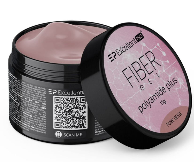 Excellent PRO FIBER GEL - Polyamide Plus PURE BEIGE 15g
