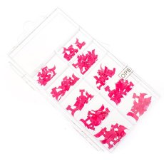 Nehtové tipy French Wrap BOX - růžová 100 ks