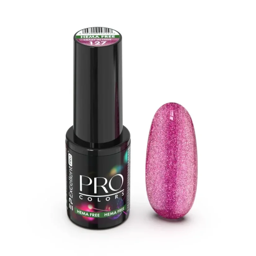 Gel lak PRO Colors Hema Free - 127 CRAZY IN LOVE 7g