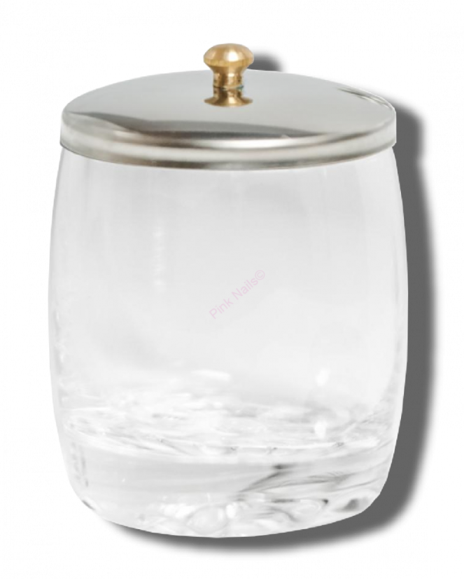 Skleněný kalíšek na liquid  s víčkem 80ml