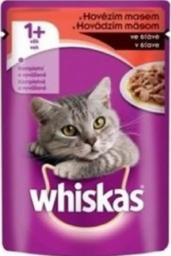 Whiskas šťavnaté krmivo pre mačky hovädzie 100 g