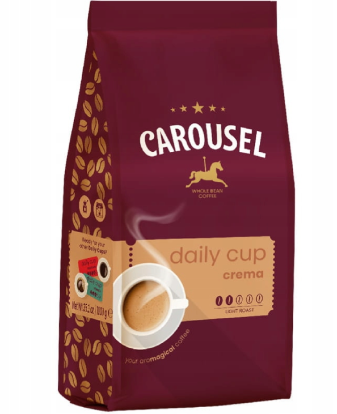 Carousel Daily Cup Crema zrnková káva 1kg