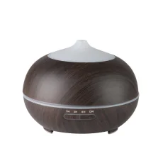 Aroma difuzér zvlhčovač vzduchu tmavé drevo 400 ml + časovač