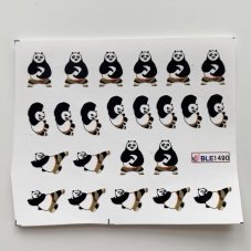 Vodolepky na zdobenie nechtov - Cvičiaci panda BLE1490