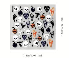 Halloween - 5D nálepky na nehty -č.1
