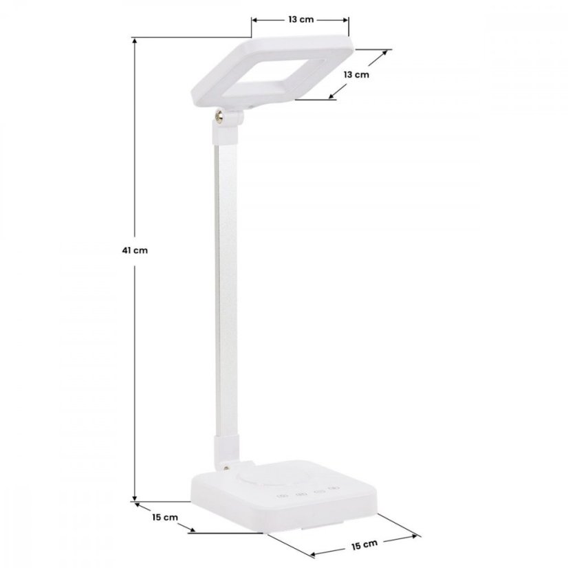 Nehtyprofi Elegantní led stolní lampa čtvercová 6W