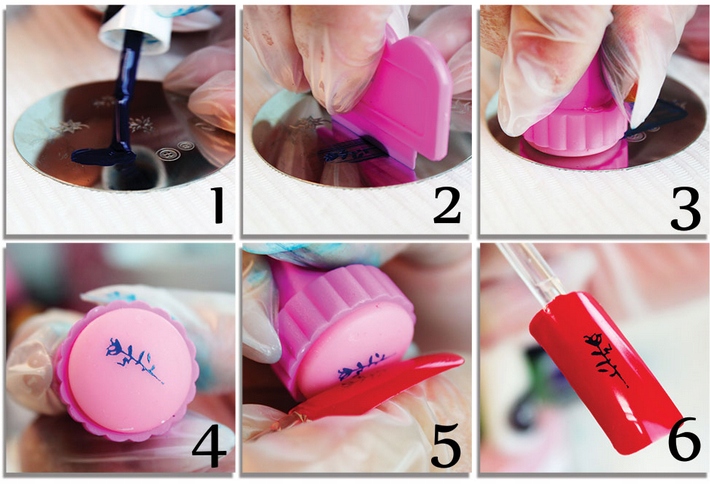 Lak na pečiatkovanie - Black 6ml