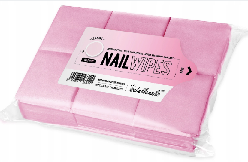 BEZPRACHOVÉ BAVLNENÉ TAMPÓNY NA MANIKÚRU, SILNE RÚŽOVÉ, 600 KS