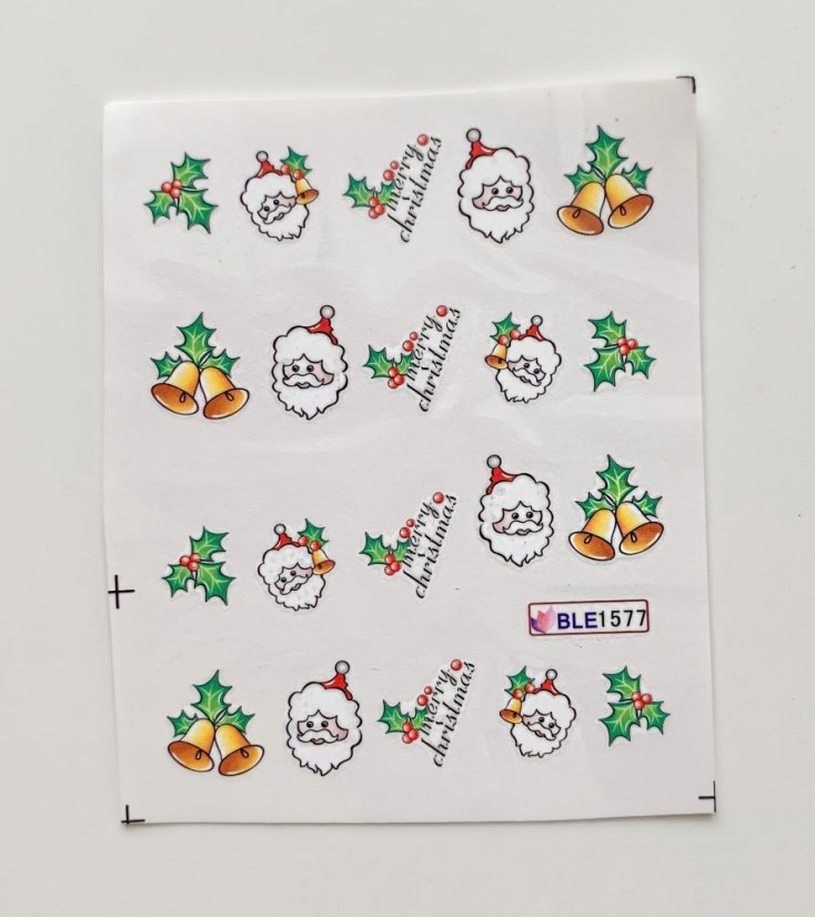 Vodolepky na zdobení nehtů - Santa BLE1577