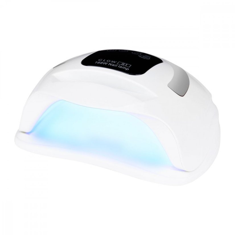 UV/LED lampa na nechty Glow S1 168W strieborný pruh