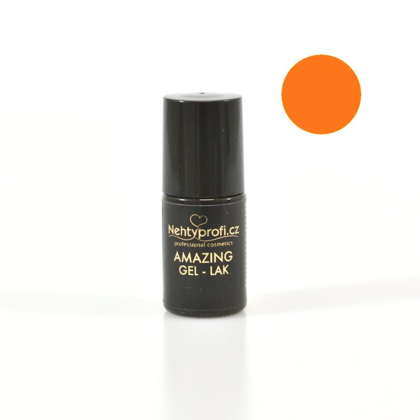 UV/LED Amazing gel lak č.4 - Oranžový fosfor 5 ml