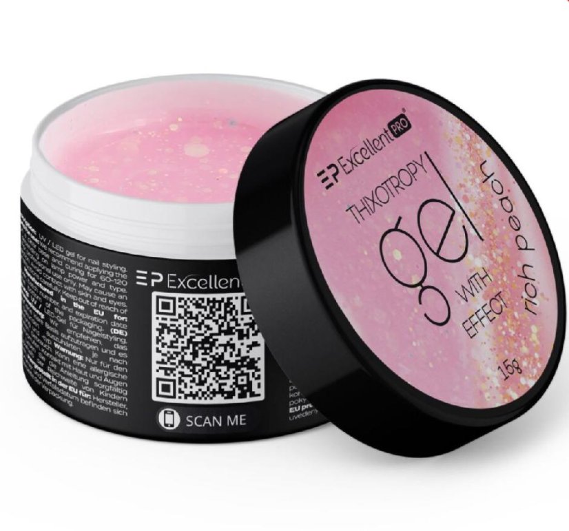 Stavebný tixotropný gél s efektom - Rich Peach - 15g