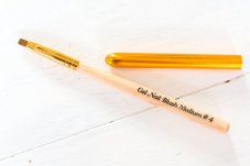 Štětec - přírodní vlas č.4 plochý, rovný