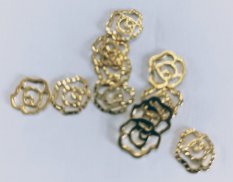 Šperky na nechty -zlatý kvet