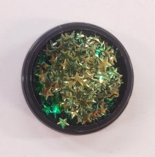 Luxusní bižuterie na zdobení nehtů- Green stars