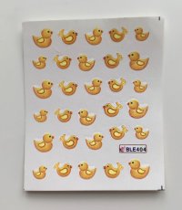 Vodolepky na zdobení nehtů - Žlutá Kuřátka BLE404