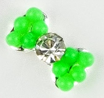 Nehtyprofi Mini bižutéria na nechty č. 006 - zelená mašľa