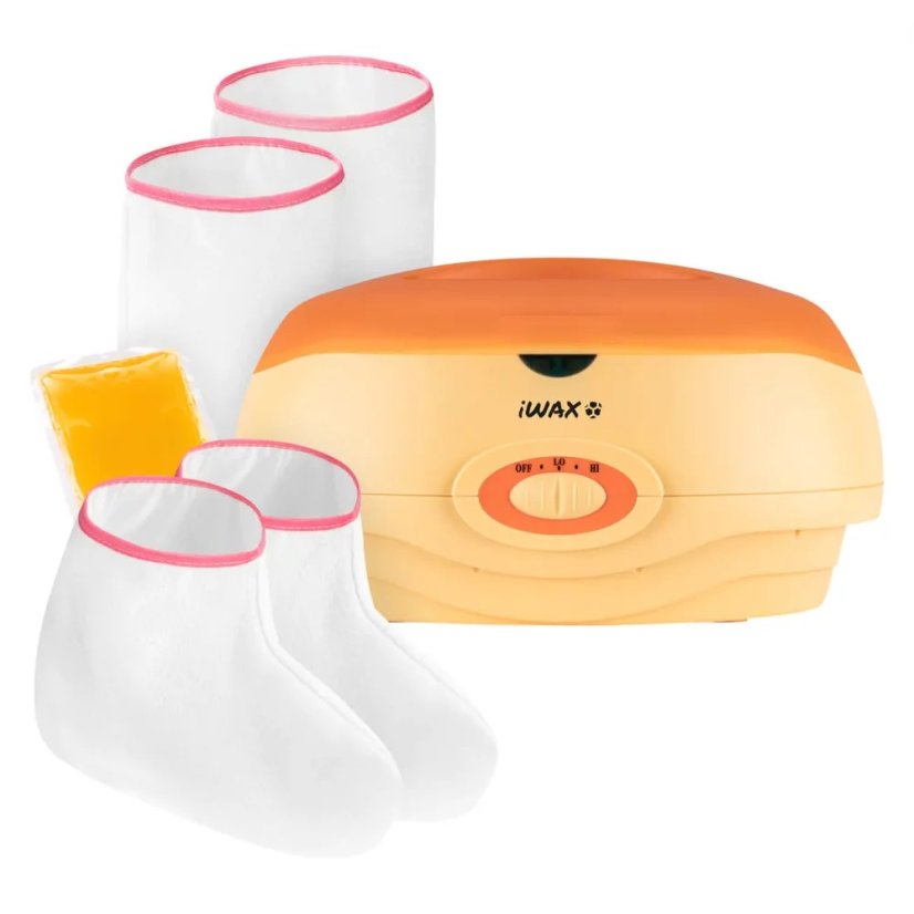 Parafínová vana s příslušenstvím sada XXL Oranžová 300W