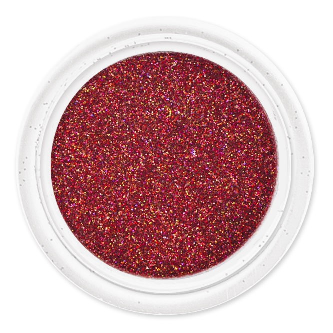 Brokát na zdobenie nechtov B2 - Červená