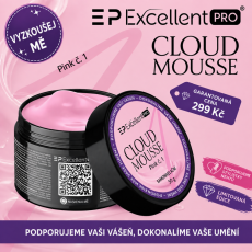 STAVEBNÝ GÉL Cloud Mousse Pink no. 1-50g