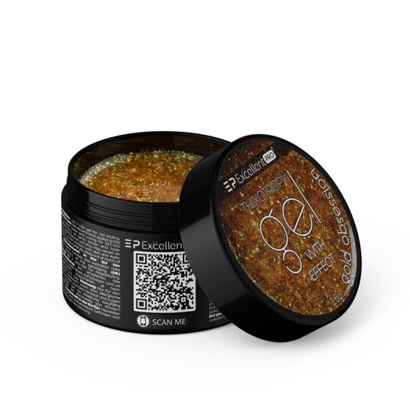 Thixotropy gel s efektem - Gold Obsession 15g