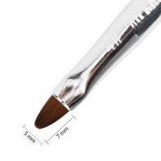 Štětec na UV gel oválný – vel. 4