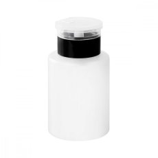 Plastový dávkovač s pumpičkou - čierny pásik 170 ml