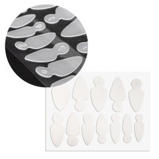 Silikonové formy pro Dual Forms pro francouzskou manikúru – Mandle 12 ks