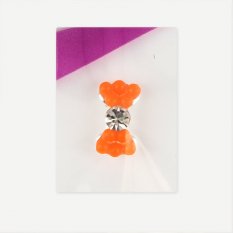 Nehtyprofi bižuterie na nehty č. 002 - oranžová mašle