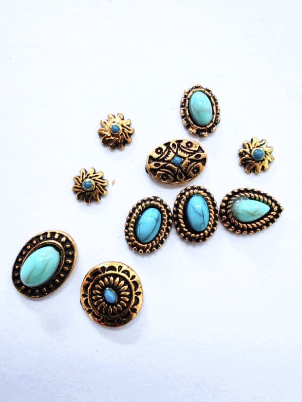 Bižutéria na nechty Baroko - Gold