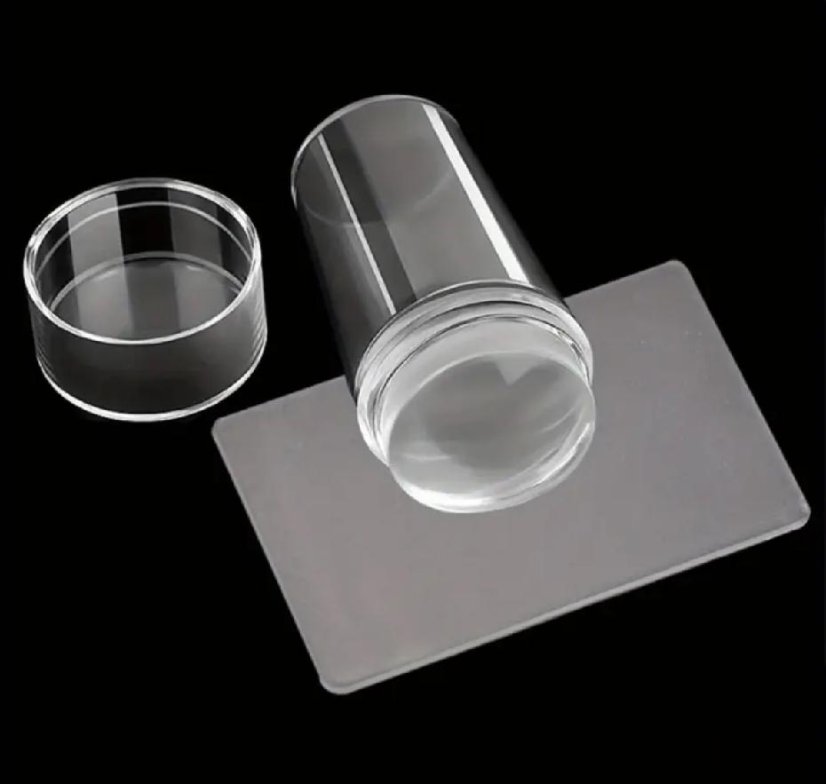 Nehtyprofi Silikónova pečiatka + stierka