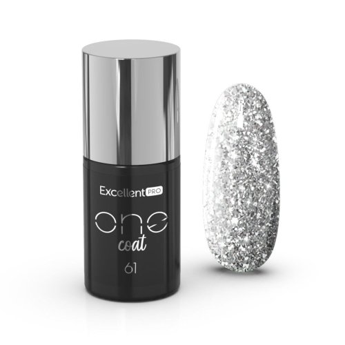 Gel lak Excellent pro One Coat, Silver Flash 7g