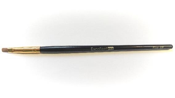 Štetec na UV gél plochý č. 4 , čierny