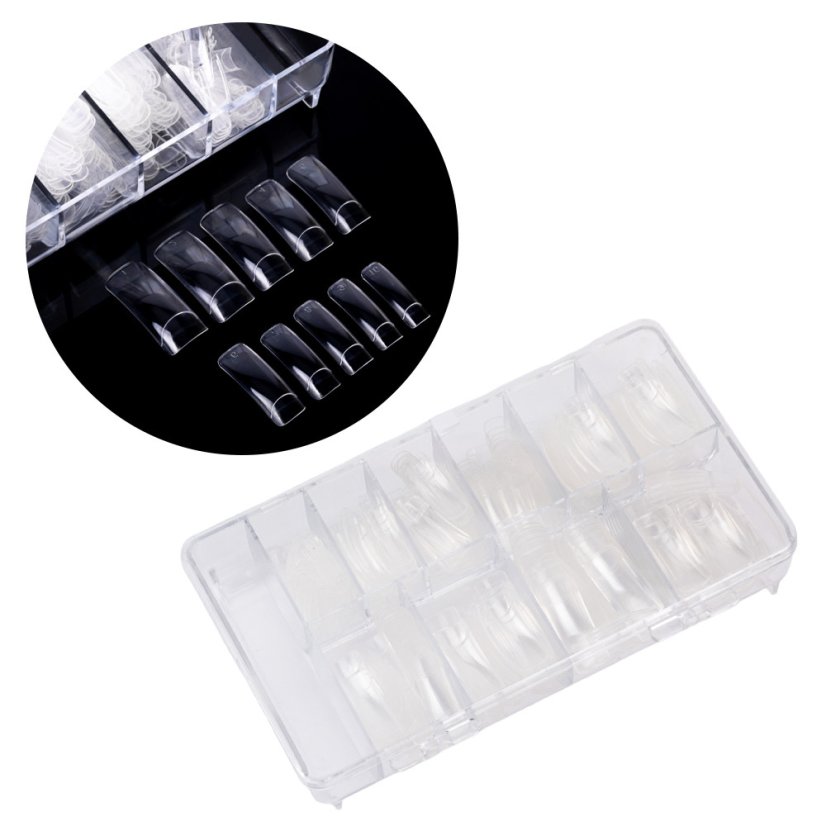 Nechtové tipy clear box 500 ks