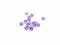 Zdobenie na nechty Fimo - fialové kvetinky